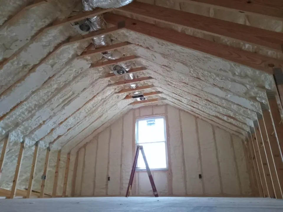 Spray foam roofing application for Crawl Space Insulation project in Weirton